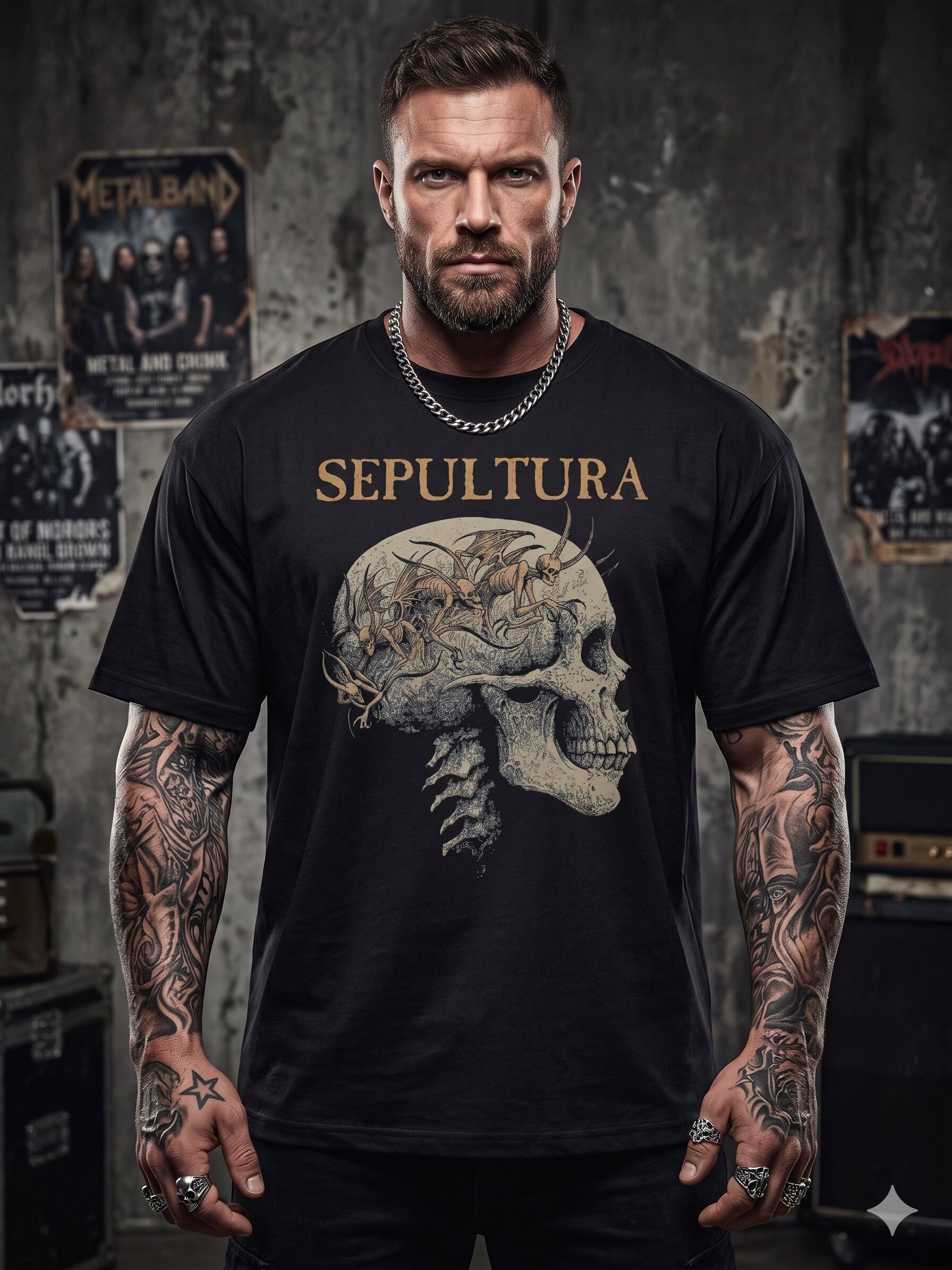 Sepultura Siyah Tshirt